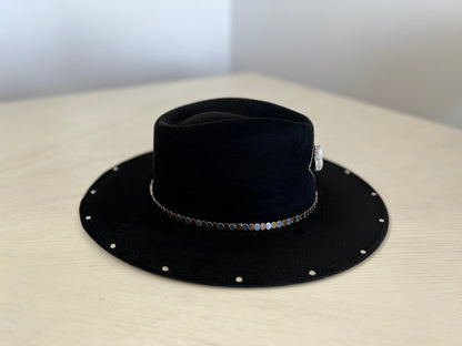 Tulmoon Black Suede Hat