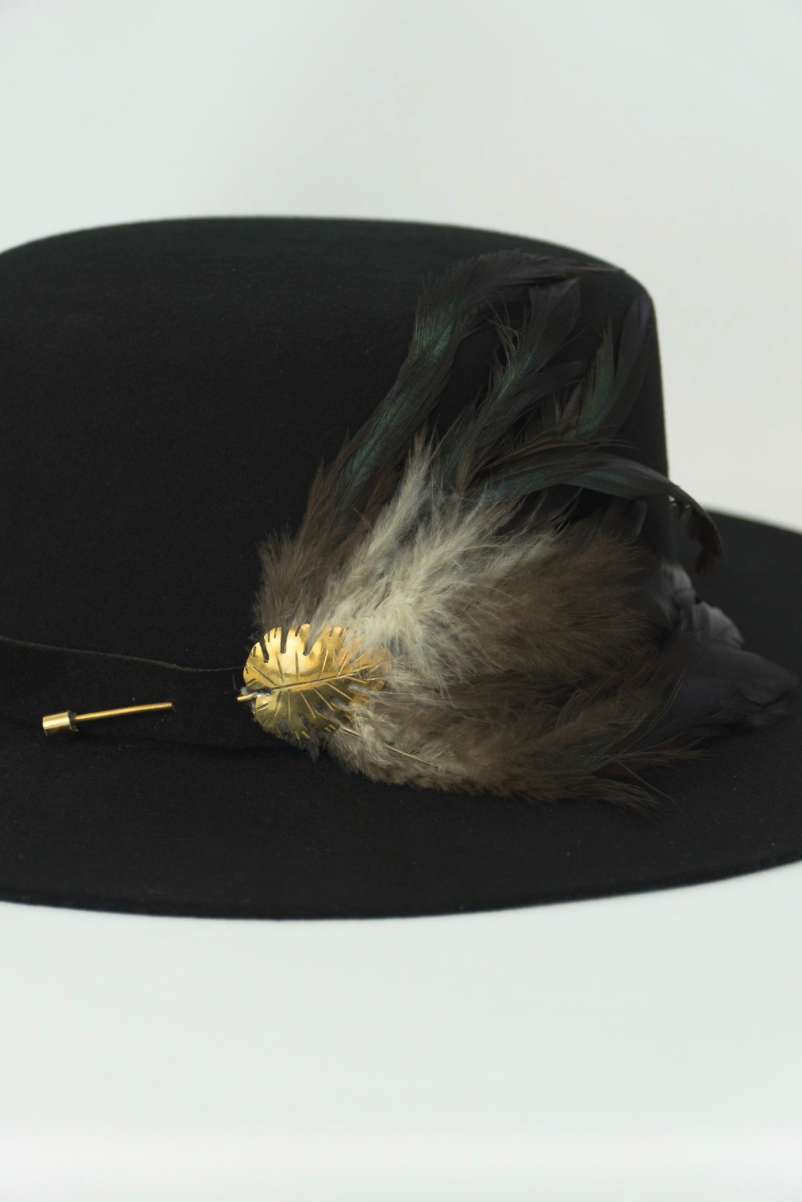 Luum - Black Felt Hat