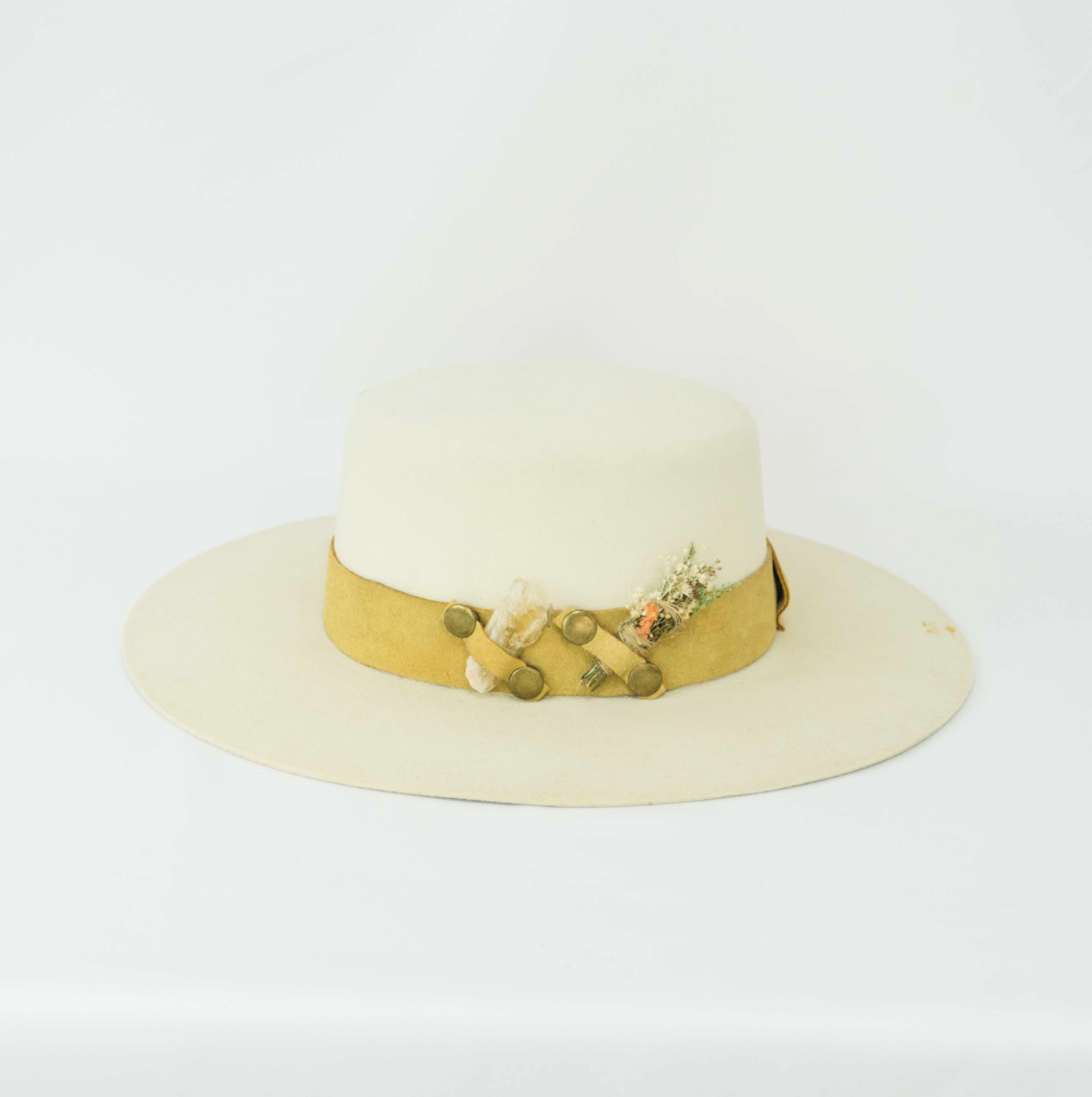 Palo Santo White Felt Hat