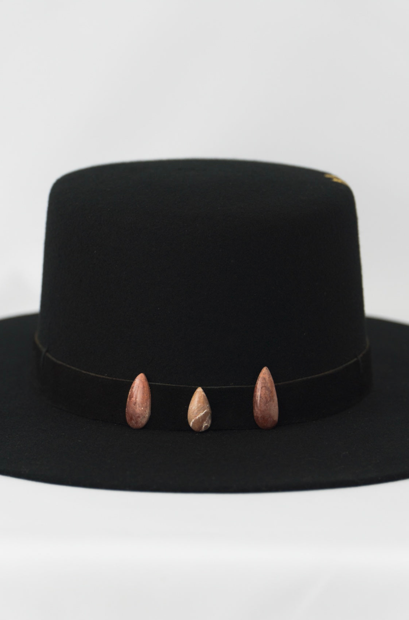 Piedas Negras - Black Felt Hat