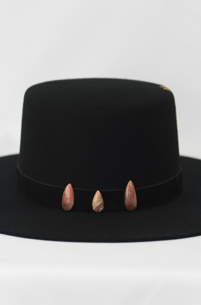 Piedas Negras - Black Felt Hat