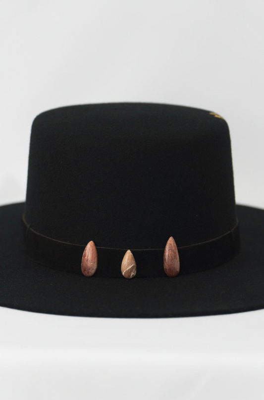 Piedas Negras - Black Felt Hat